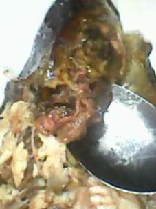 overstayed coming off meat market fish cooked whole with intestines 7